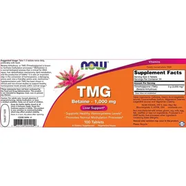 NOW Foods TMG 1000 mg Tabletten 100 St.