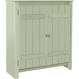 OTTO home Bertram 100 x 110 x 38 cm grün / Massivholz mit 2 verstellbaren Einlegeböden