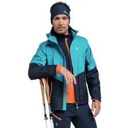 Schöffel Sommer Trekking-Wanderjacke 3-Lagen Ryten (hohe Multi-Funktionalität, wasser- und winddicht) hellblau Herren