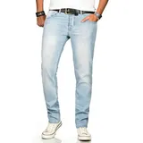Alessandro Salvarini Straight-Jeans ASAngelo blau 32