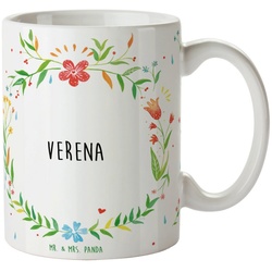 Mr. & Mrs. Panda Tasse Verena – Geschenk, Geschenk Tasse, Kaffeetasse, Porzellantasse, Tasse, Keramik