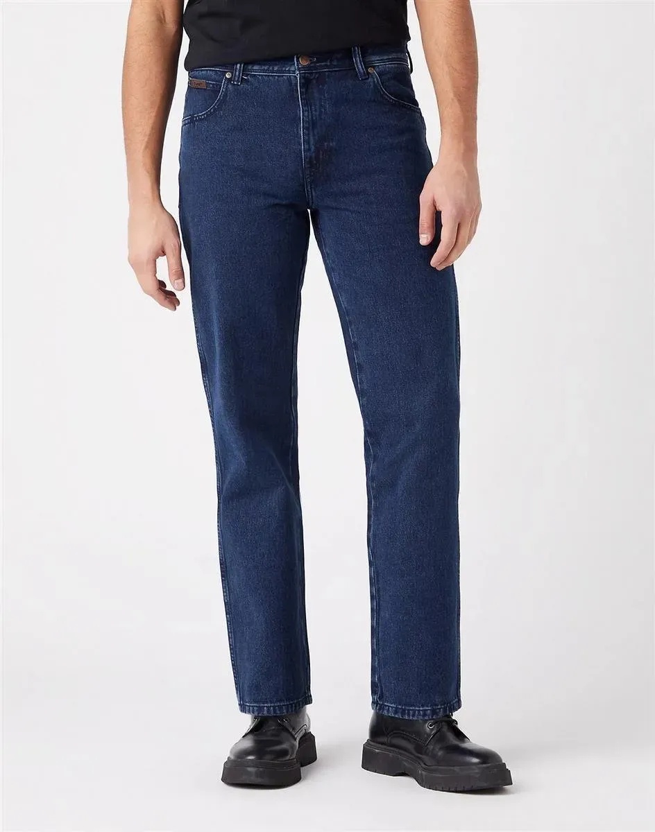 Wrangler Texas Coalblue Stone Herrenjeans 34/34 - Größe:34/34