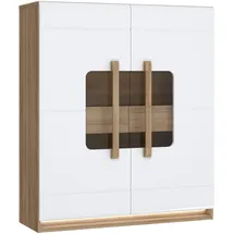 Forte Highboard 119,9 x 139,6 x 41,5 cm Beige / Weiß