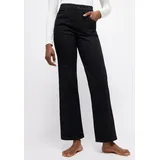 Angels Jeans Lara mit weitem Bein in Schwarz-D36 / L28