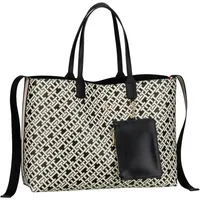 Tommy Hilfiger Shopper Iconic Tommy Tote Mono PSP24 Schwarz Damen