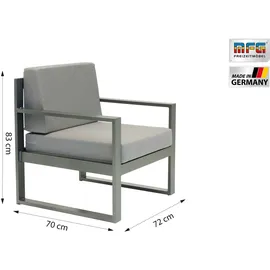 MFG Dining Lounge Möbelset Loungeset grau
