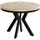 WFL GROUP Runder Ausziehtisch 90-190 x 77 cm hellbraun