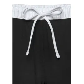 Peanuts Pyjama PEANUTS, Damen, Gr. 32/34, schwarz, Single Jersey, Obermaterial: 100% Baumwolle, bedruckt, bequem knöchellang, Rundhals, kontrastfarben, Homewear-Sets Pyjama, mit Snoopy Druckmotiv