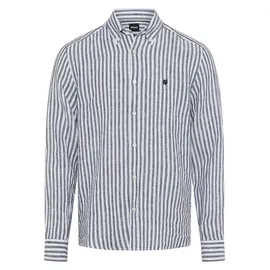 Boss Leinenhemd Regular Fit Blau L