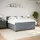 vidaXL Boxspringbett 180 x 200 cm Dunkelgrau