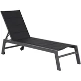 Happy Garden Sonnenliege 198 x 61 x 95 cm Schwarz