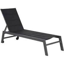 Happy Garden Sonnenliege 198 x 61 x 95 cm Schwarz