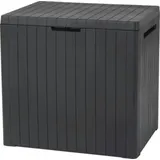 PROREGAL® Gartenbox CAP’N COOK Gartenbox (LxBxH 44 x 58 x 55 cm, 113 Liter Stauraum, Kissenbox mit Deckel, Auflagenbox, Braun oder Grau) grau