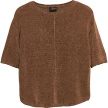 s.Oliver Strickpullover mit Glitzergarn Braun L