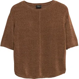 s.Oliver Strickpullover mit Glitzergarn Braun L