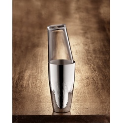 Robbe Berking Martelé Cocktailshaker mit Glas 90g versilbert