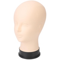 Mannequin-Kopf, Silikon-Wimpern-Mannequin-Kopf, Hautstruktur, PVC-Basis, Make-up-Übungskopf, Kosmetik-Mannequin-Puppen-Gesichtskopf für Wimpernverlängerungstraining,