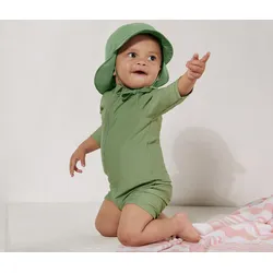 Tchibo - Baby-Sonnenmütze mit UV-Schutzfaktor 80 - Gr. 49-52 - grün