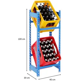 Proregal Getränkekistenregal Camel HxBxT 100x40x30cm | Blau