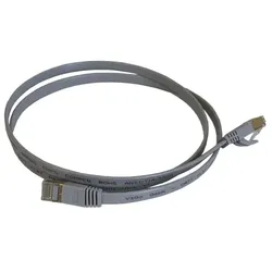 Vago-Tools CAT7 Patchkabel Kabel grau 0,5m flach