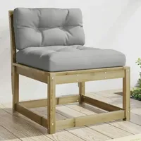 vidaXL Gartensofas mit Kissen 2 Stk. Kiefernholz Imprägniert
