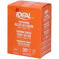Ideal® Textilfarbe Orange Alles in Einem für Waschmaschinen