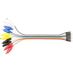 10pin Jumper / Dupont Kabel Male - Krokodilklemme trennbar 20cm