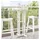 vidaXL Bartisch 55 x 55 x 107 cm Weiß