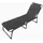 Lex Gartenliege 188 x 57 x 30 cm schwarz klappbar