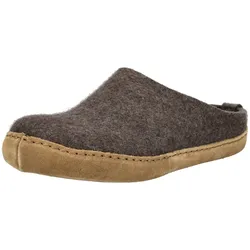Hausschuh HAFLINGER "Haflinger Hausschuhe Filz", Herren, Gr. 39, braun, Filz, casual, Schuhe