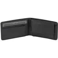 LEAS Minischeintasche Unisex RFID-Portemonnaie schwarz