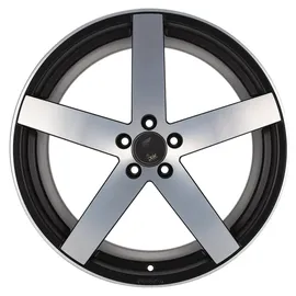 ETA BETA Uros black matt full polished 9x20 ET42 - LK5/120 ML65.1 Alufelge schwarz