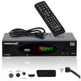 PremiumX Kabel Receiver DVB-C FTA 530C Digital FullHD TV Auto Installation USB Mediaplayer SCART HDMI Kabelfernsehen für jeden Kabel-Anbieter