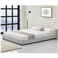 Corium Polsterbett, Masari Modernes Bett 180x200cm mit Lattenrost weiß Kunstleder weiß