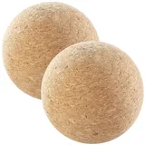 Newgen Medicals Massagebälle Hand: 2er Pack Massage-Ball und Faszien-Trainer zur Selbstmassage, Ø 6,5 cm