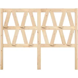 vidaXL Bett-Kopfteil 126x4x100 cm Massivholz Kiefer