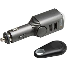 Technaxx TX-100 Autoalarm mit Ladefunktion, Auto Adapter, Schwarz