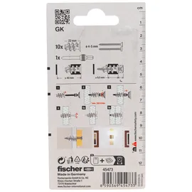 Fischer Gipskartondübel GK K 22 mm 1 Set