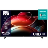 Hisense 58E6KT 146cm (58 Zoll), 4K UHD, Smart TV, HDR, Dolby Vision, Triple Tuner, Bluetooth, WiFi, Alexa Built-In, DTS Virtual X, Hotel Mode, Schwarz [2023]