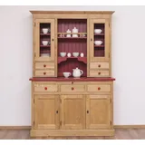Massivholzmoebel-Becker Buffet Küchen- und Buffetschrank aus Massivholz im Landhausstil