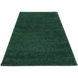 Bruno Banani Hochflor-Teppich BRUNO BANANI "Shaggy Soft" Gr. 6, grün (dunkelgrün), B:200cm H:30mm L:290cm, Kunstfaser, Teppiche, gewebt, Uni Farben, besonders weich und kuschelig, Kundenliebling