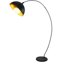 GLOBO Steh Bogen Leuchte Blatt Gold Wohn Zimmer Stand