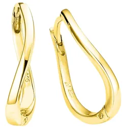 Paar Creolen BRUNO BANANI "Schmuck Geschenk Silber 925 Ohrschmuck Ohrringe", gold (gelbgoldfarben), Ohrringe, Damen, Silber 925 (Sterlingsilber)
