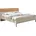 Futonbett 189 x 224 x 103 Eiche nachbildung beige
