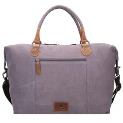 Greenburry Vintage Hemp Weekender Reisetasche 40 cm light grey