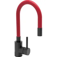 Fala Küchenarmatur Flexible BLACK, rot