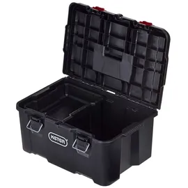 KETER Stack n Roll Werkzeugkasten unbestückt Schwarz 52,5x41,1x69,4 cm
