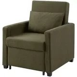 Atlantic home collection Schlafsessel, Grün, Textil, 1-Sitzer, 74x89x91 cm, Wohnzimmer, Sessel, Schlafsessel