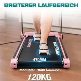RCB CITYSPORTS Laufband WP9, Klappbares Laufband bis 12 km/ h APP walking pad - schwarz