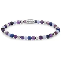 Rebel & Rose Are Violets Blue Armband Violettfarbmix Edelstahl RR-40102-S-S Größe 4 mm
